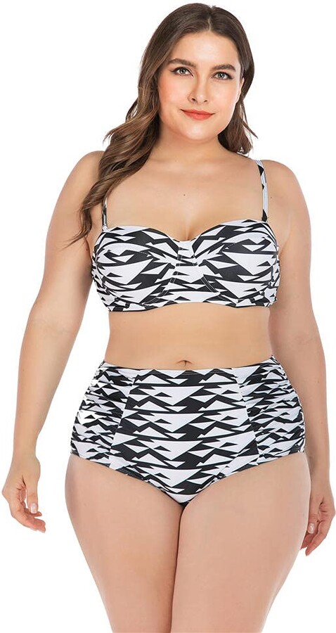 Blomde Swimsuit Speedo Bikini Plus Size Luxury Two-Piece Swimsuit  L-4Xl-02_4XL - ShopStyle