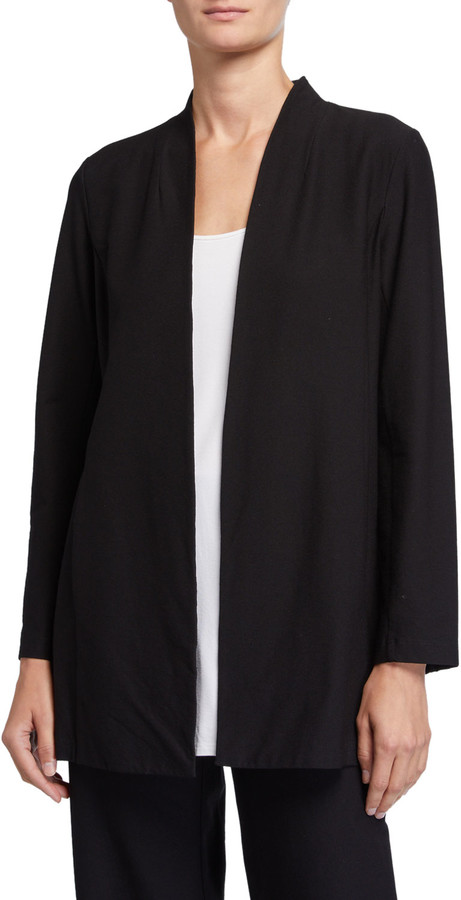 eileen fisher crepe jacket