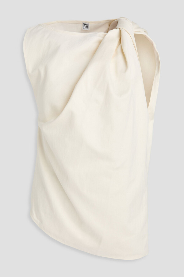 Totême Twisted cotton-twill top