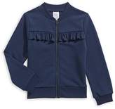 Thumbnail for your product : Just Kidding Girl's Ruffle Cotton-Blend Bomber Jacket