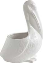 Thumbnail for your product : White Pelican Shaped Dolimite Planter - Storied Home