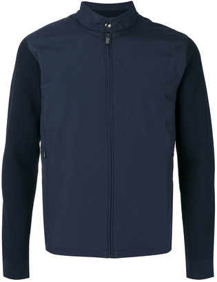 Z Zegna 2264 contrast sleeve lightweight jacket