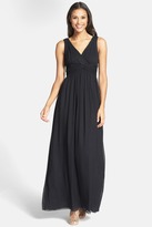 Thumbnail for your product : Donna Morgan Julie Twist-Waist Silk Chiffon Gown