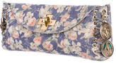 Thumbnail for your product : Roberto Cavalli Floral Suede Clutch