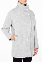 Thumbnail for your product : IRO Chloane Oversized Grey Coat With White Detail