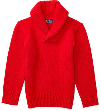 Ralph Lauren Cashmere Shawl-Collar Sweater