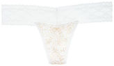 Thumbnail for your product : Victoria's Secret Cotton Lingerie Lace-waist Thong Panty