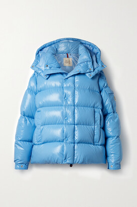 Moncler Maya Quilted Shell Down Jacket - Blue - ShopStyle