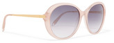 Thumbnail for your product : Victoria Beckham Round-Frame Acetate Sunglasses