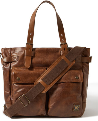 Belstaff Touring Full-Grain Leather Tote Bag - ShopStyle