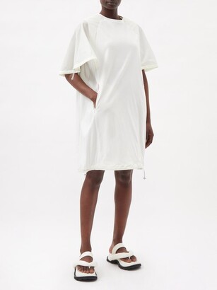 Moncler Drawstring-toggle Shell-sleeved Cotton Dress