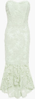 Thumbnail for your product : Maria Lucia Hohan Luri Strapless Lace-up Cotton Guipure Lace Midi Dress