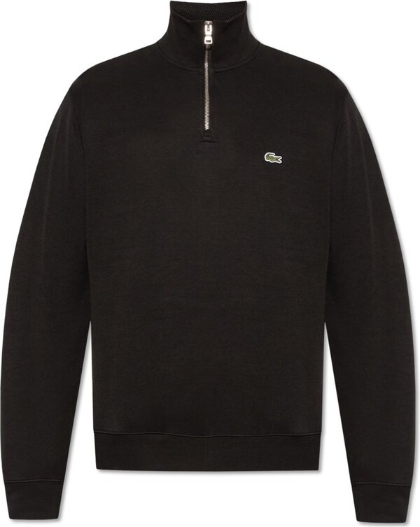 Lacoste Zip-Up High Neck Interlock Sweatshirt