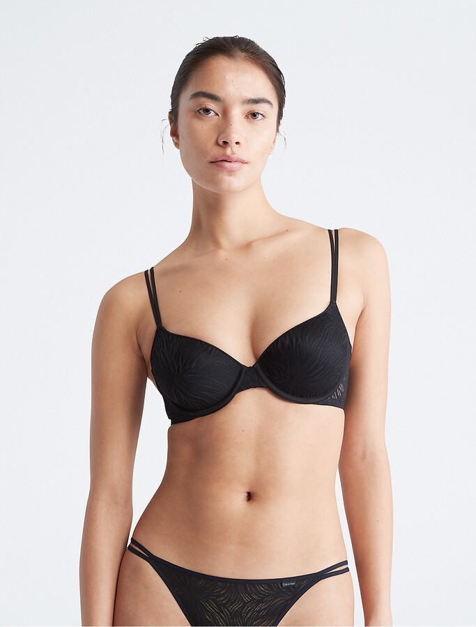 Calvin Klein Womens Perfectly Fit Flex Lightly Lined Demi Bra