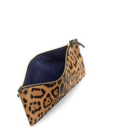 Thumbnail for your product : Jerome Dreyfuss Popoche Large Leopard-Print Calf Hair Clutch