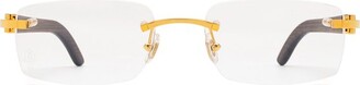 Cartier Rimless Rectangular Frame Glasses
