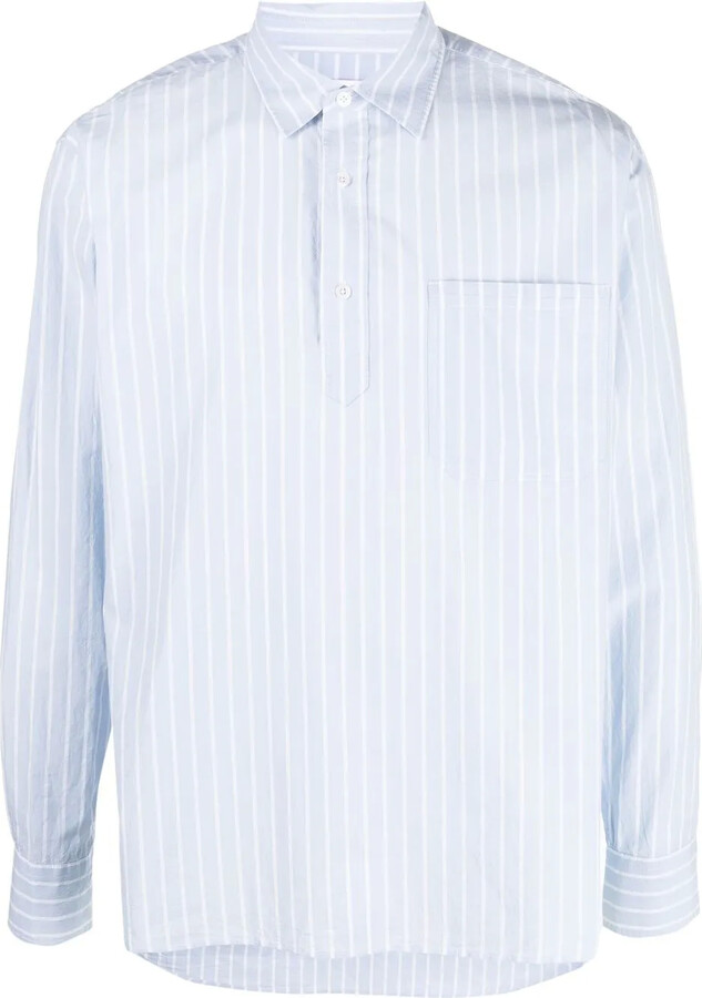 Orlebar Brown Long-Sleeve Striped Shirt