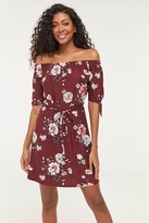 Thumbnail for your product : Ardene Mini Floral Off Shoulder Dress