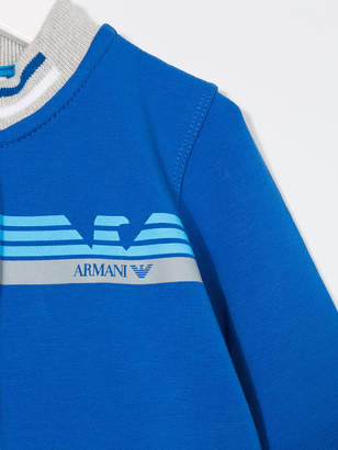 Emporio Armani Emporio Armani Kids logo print high-neck sweatshirt