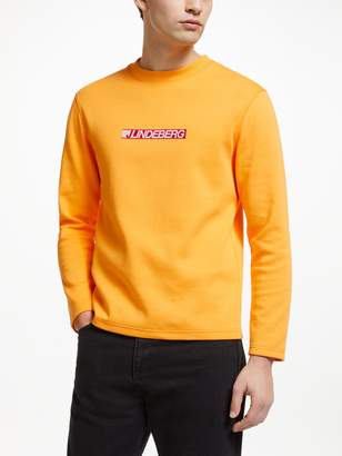 J. Lindeberg Logo Sweatshirt, Cool Peach