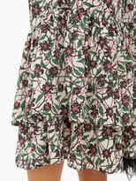 Thumbnail for your product : La DoubleJ Good Witch Scrambled Floral-print Pussy-bow Dress - Multi