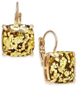 Kate Spade Gold-Tone Glitter Drop Earrings