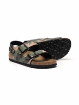 Thumbnail for your product : Birkenstock Kids TEEN Arizona camouflage-print sandals