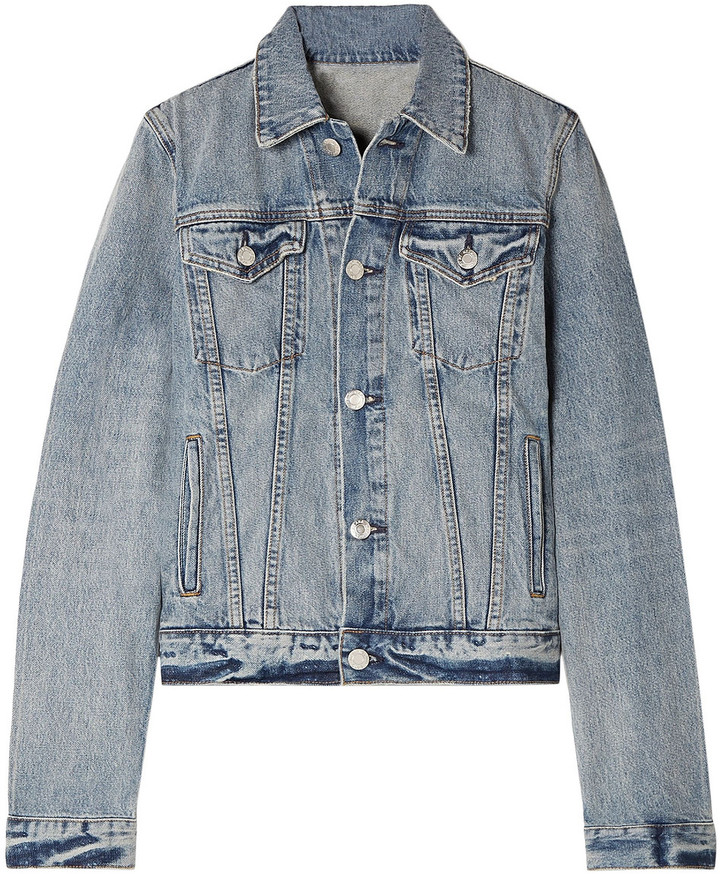 helmut lang distressed denim jacket