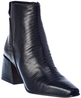 Thumbnail for your product : Franco Sarto Brynn Lizard-Embossed Leather Bootie