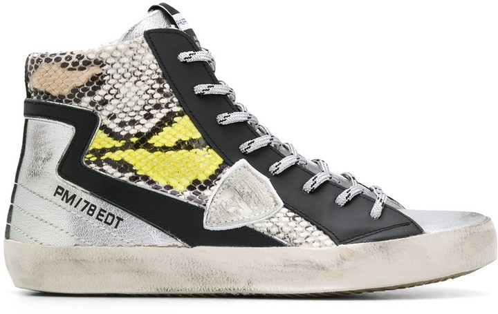 snakeskin high tops