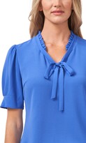 Thumbnail for your product : CeCe Ruffle Tie Neck Top