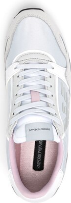 Emporio Armani Panelled Logo-Print Sneakers