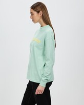 Thumbnail for your product : Deus Ex Machina Women's Green Printed T-Shirts - Destiny LS Tee