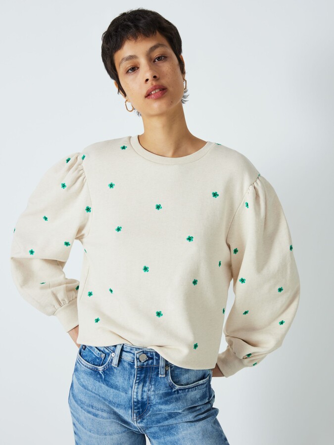 Fabienne Chapot Lin Floral Embroidered Sweatshirt - ShopStyle Jumpers ...