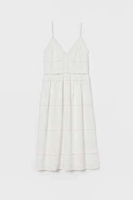 H&M Dress with Embroidery - White