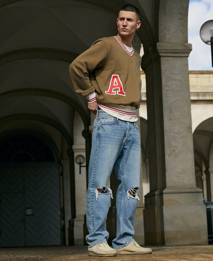 varsity style sweater