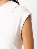 Thumbnail for your product : Andrea Bogosian Abelle cropped polo-collar blouse