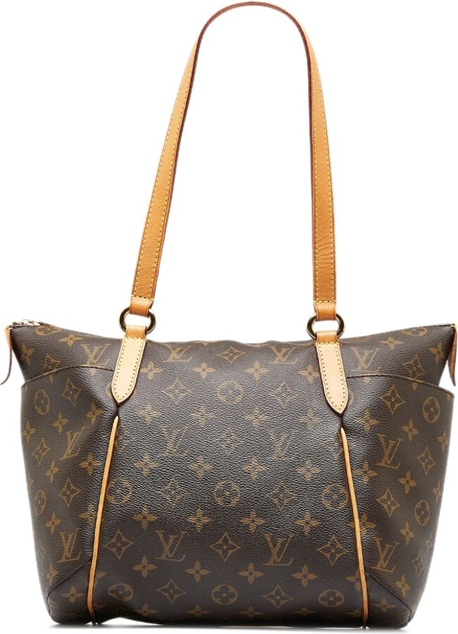 Louis Vuitton, Bags, Louis Vuitton Leather Bag Sd024 Brown And Gold  Monogram With Medium Tan Straps