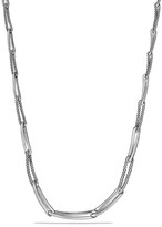 Thumbnail for your product : David Yurman Labyrinth Link Necklace with Diamonds and Gold