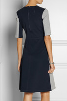 Thumbnail for your product : Richard Nicoll Illusion scuba-jersey and silk-blend jersey dress