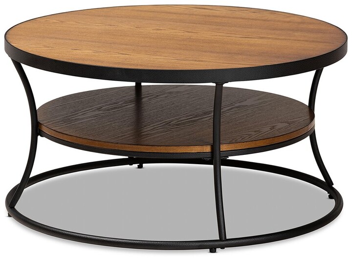 Baxton Studio Albany Vintage R 1Shelf Coffee Table ShopStyle Furniture