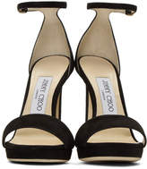 Thumbnail for your product : Jimmy Choo Black Suede Misty 120 Sandals