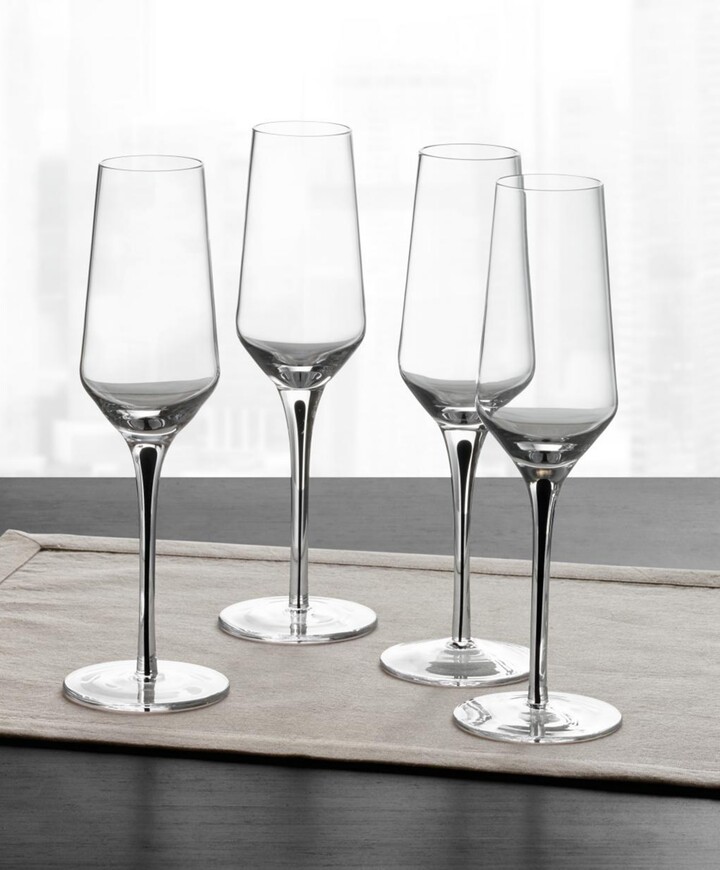 Hotel Collection Footed Beverage Glasses, Set of 4, Created for