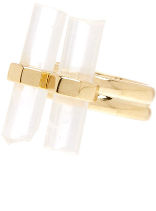House Of Harlow Double Crystal Dainty Ring