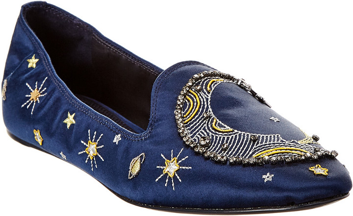 tory burch olympia embroidered loafer