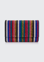 Thumbnail for your product : Judith Leiber Fizzoni Candy Stripe Crystal Clutch Bag