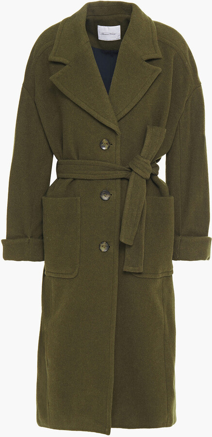 green felt coat