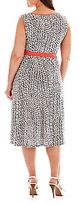 Thumbnail for your product : JCPenney Perceptions Sleeveless Cutout Print Dress - Plus