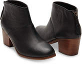 Thumbnail for your product : Toms Black Full Grain Leather Women's Leila Booties