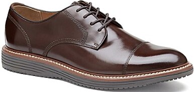 Johnston & Murphy Johnston Murphy Men's Upton Leather Cap Toe Lace Up Oxfords